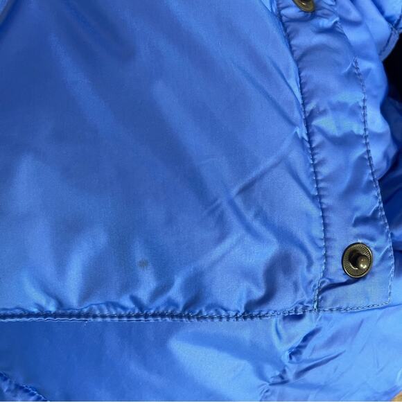 Lands End Vest Goose Down Feathers Blue Large Mens - Picture 7 of 11